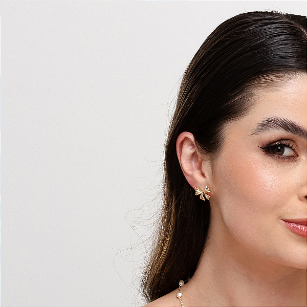 BRINCO LAÇO TEXTURIZADO - COLEÇÃO MARIA TERESA