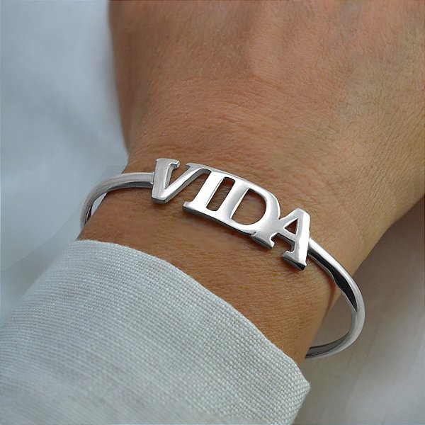 Bracelete Vida - Prata