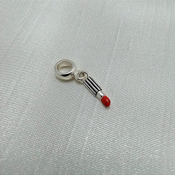 Berloque Batom - Prata