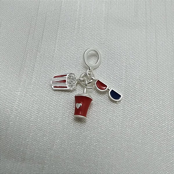 Berloque Cinema 3D - Prata