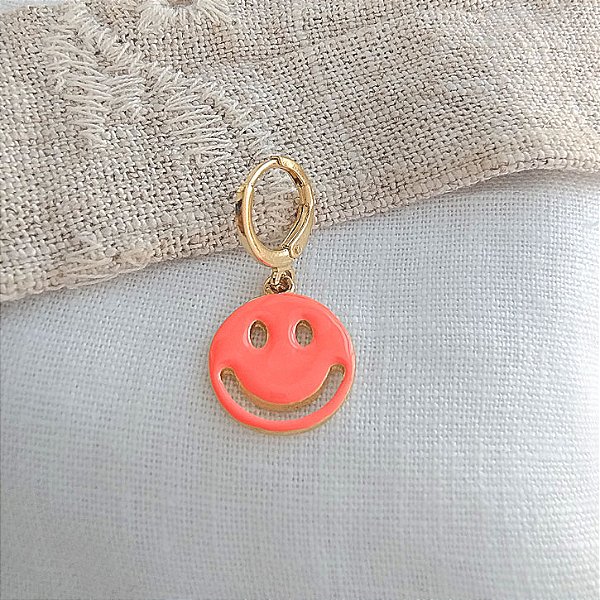 Pingente Smile Laranja - Semijoia
