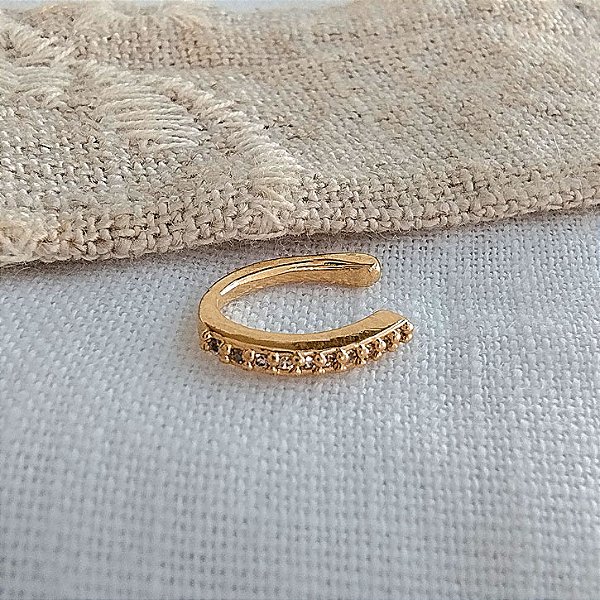 Piercing Fake 1 Faixa de Microzirconias - Semijoia