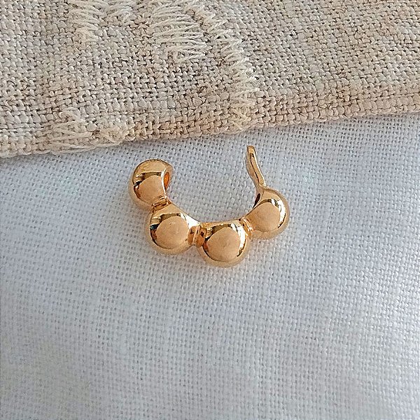 Piercing Fake Esferas Douradas - Semijoia