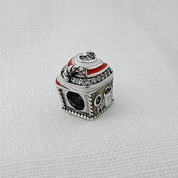 Berloque Separador Casa de Doces - Prata