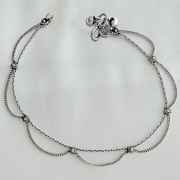 Tornozeleira Prata Bali Olho Místico - Prata