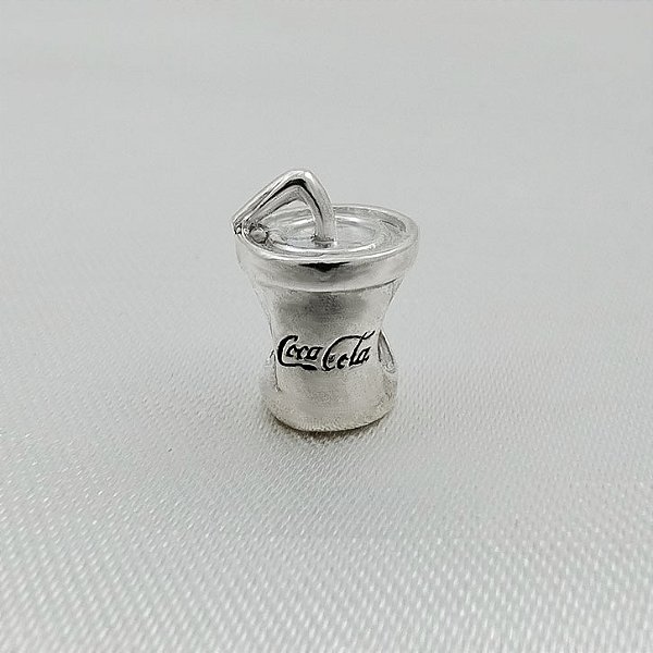 Berloque Separador Copo Coca - Prata