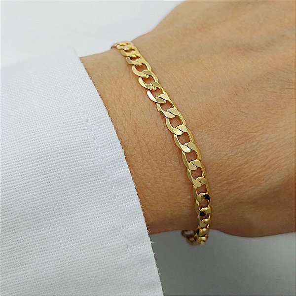 Pulseira Elo Grumet - 5mm - Semijoia