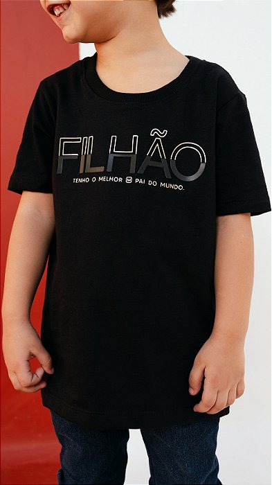 CAMISA MASCULINA INFANTIL PRETA