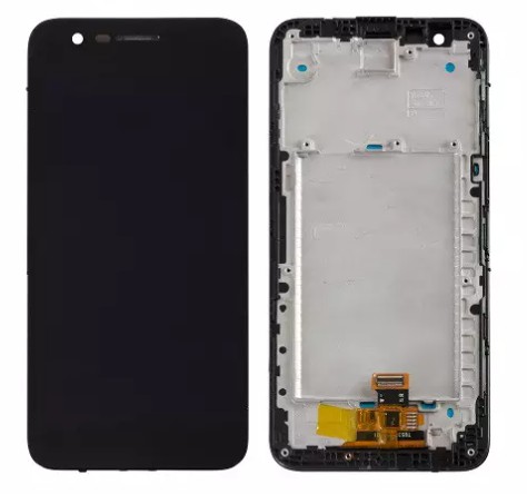 FRONTAL TELA DISPLAY LG K10 2017 COM ARO LCD