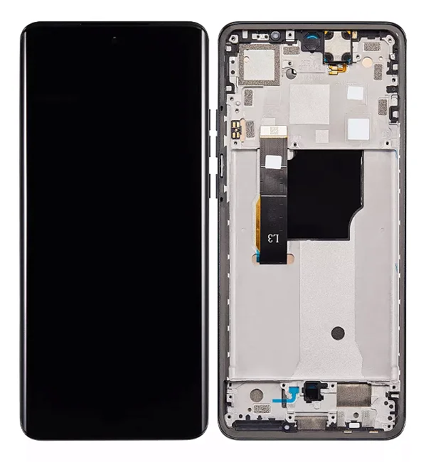 FRONTAL TELA DISPLAY MOTOROLA MOTO EDGE 40 / EDGE 40 NEO COM ARO GRAFITTE OLED