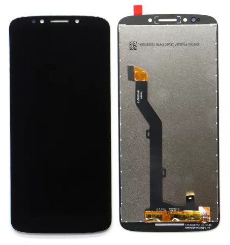 FRONTAL TELA DISPLAY MOTOROLA MOTO G6 PLAY / E5 PRETO SEM ARO LCD