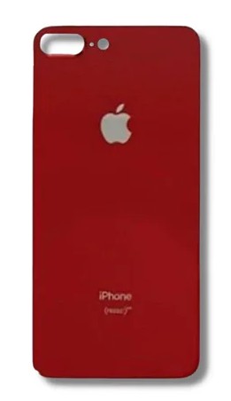 TAMPA VIDRO TRASEIRO APPLE IPHONE 8 PLUS VERMELHO