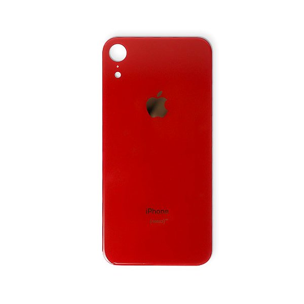 TAMPA VIDRO TRASEIRO APPLE IPHONE XR VERMELHO