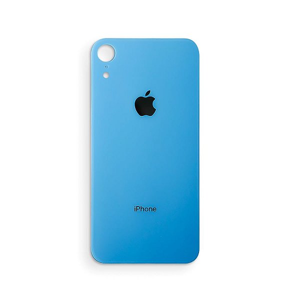 TAMPA VIDRO TRASEIRO APPLE IPHONE XR AZUL