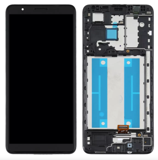 FRONTAL TELA DISPLAY SAMSUNG A01 CORE COM ARO LCD
