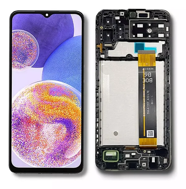 FRONTAL TELA DISPLAY SAMSUNG A13 4G / A135 F / A13 / A137 / F13 / M13 COM ARO LCD