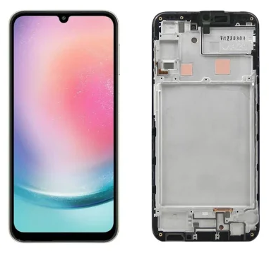 FRONTAL TELA DISPLAY SAMSUNG A24 COM ARO OLED DIAMONDS