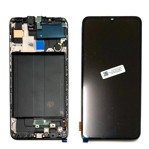 FRONTAL TELA DISPLAY SAMSUNG A70 VIVID COM ARO OLED