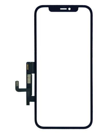 VIDRO TOUCH IPHONE 12 / 12 PRO COM COLA OCA + ARO (FRAME) COM CI