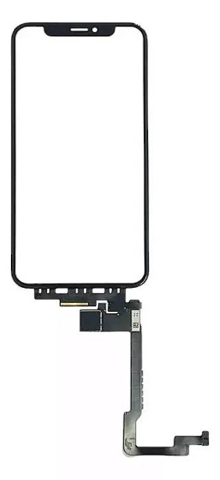 VIDRO TOUCH IPHONE X COM COLA OCA SEM ARO (FRAME) CABO LONGO