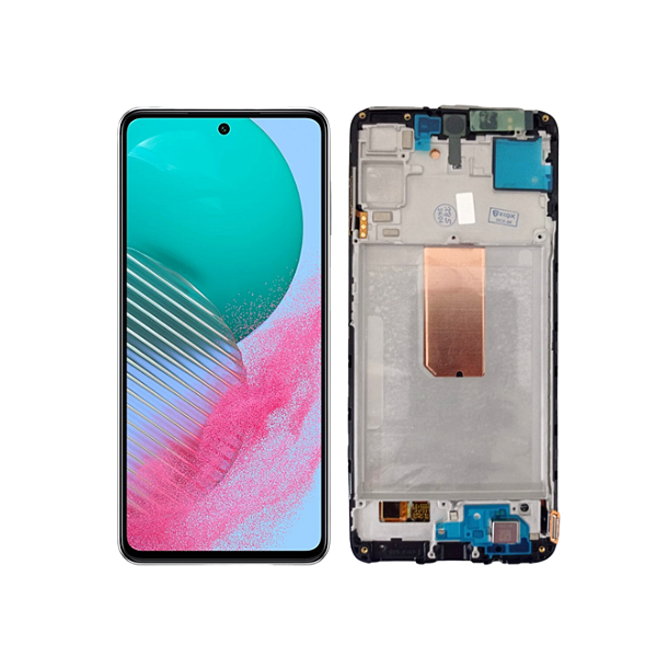 FRONTAL TELA DISPLAY SAMSUNG M54 COM ARO OLED