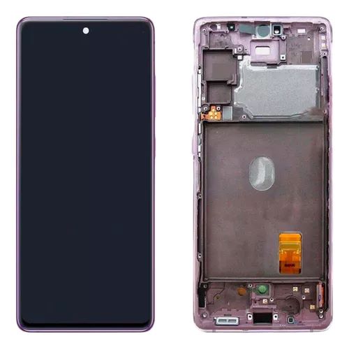 FRONTAL TELA DISPLAY SAMSUNG S20 FE COM ARO VIOLETA OLED