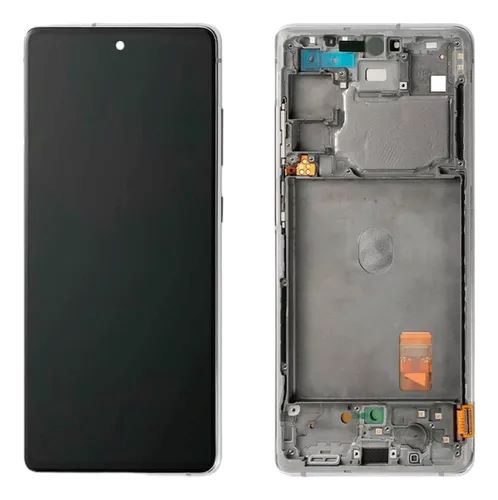 FRONTAL TELA DISPLAY SAMSUNG S20 FE COM ARO PRATA OLED