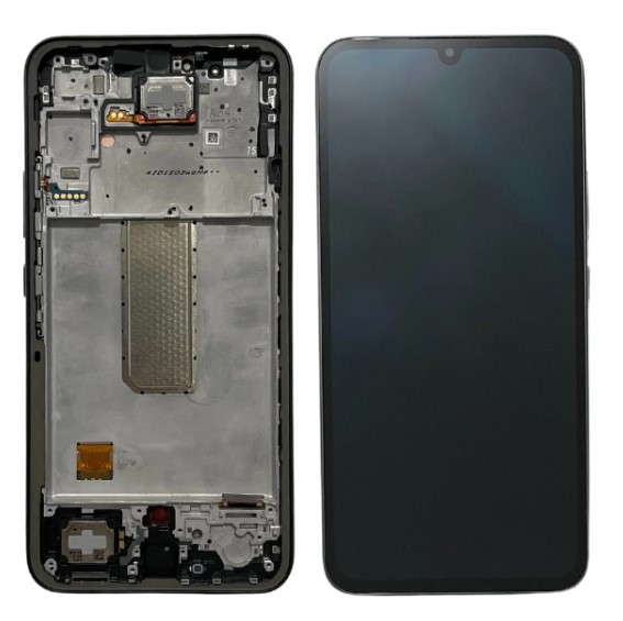 FRONTAL TELA DISPLAY SAMSUNG A34 COM ARO GRAFITTE OLED