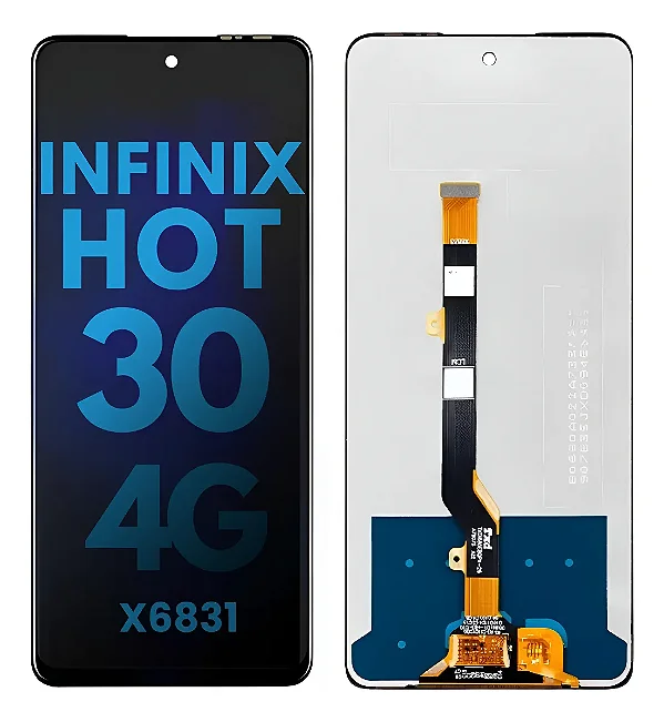 FRONTAL TELA DISPLAY INFINIX HOT 30 4G X6831 / X6833 SEM ARO LCD