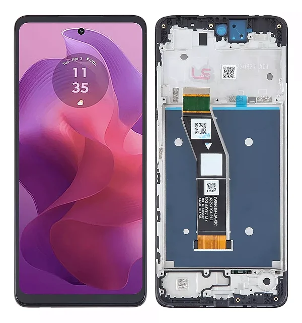FRONTAL TELA DISPLAY MOTOROLA MOTO G24 COM ARO LCD