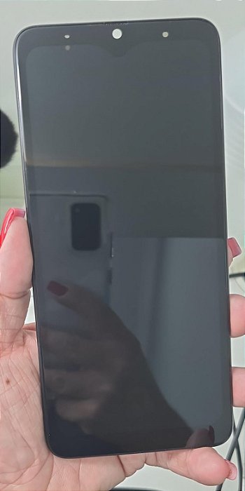FRONTAL TELA DISPLAY SAMSUNG A70 BORDA GROSSA SEM ARO OLED