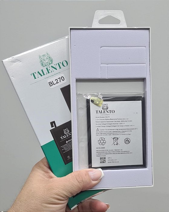 BATERIA MOTO MOTOROLA G6 PLAY / E5 / K6 PLUS BL270 TALENTO