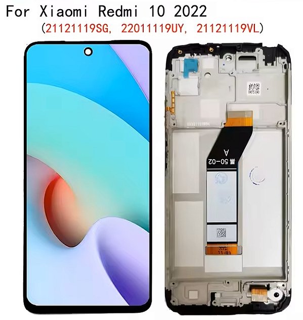 FRONTAL TELA DISPLAY XIAOMI REDMI REDMI 10 4G / 10 PRIME 2022 22011119