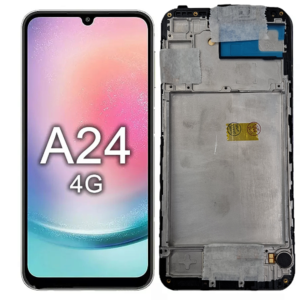 FRONTAL TELA DISPLAY SAMSUNG A24 4G OLED COM ARO VIVID