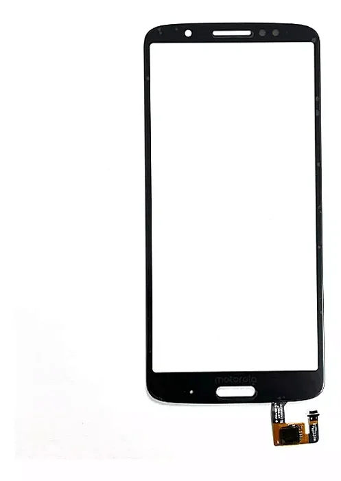 VIDRO FRONTAL MOTOROLA G6 PLUS PRETO COM TOUCH SEM COLA OCA
