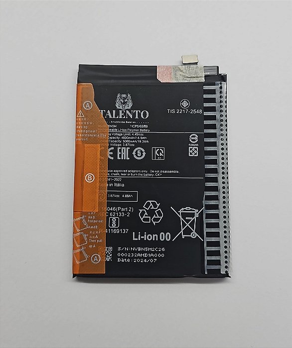 BATERIA XIAOMI REDMI NOTE 12 4G BN5M TALENTO