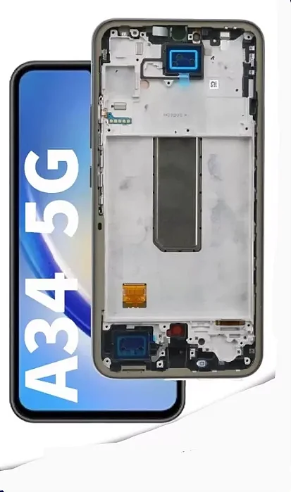 FRONTAL TELA DISPLAY SAMSUNG A34 PREMIUM COM ARO GRAFITTE OLED