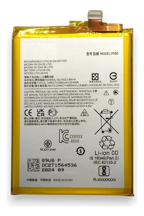 BATERIA MOTOROLA MOTO G73 XT2237 PV50 ORIGINAL RETIRADA