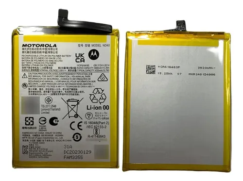 BATERIA MOTOROLA MOTO EDGE 30 ND40 ORIGINAL RETIRADA