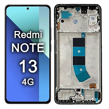 FRONTAL TELA DISPLAY XIAOMI REDMI NOTE 13 4G COM ARO OLED