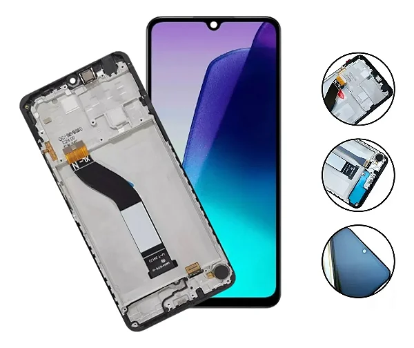 FRONTAL TELA DISPLAY XIAOMI REDMI 14C COM ARO LCD