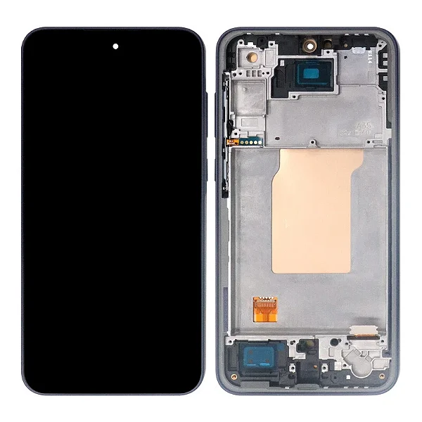 FRONTAL TELA DISPLAY SAMSUNG A35 OLED COM ARO GRAFITE