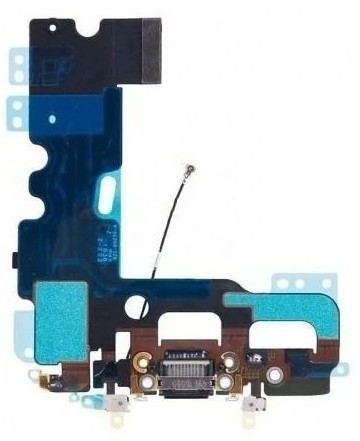 DOCK FLEX DE CARGA APPLE IPHONE 7 PLUS RESINADA PRETO