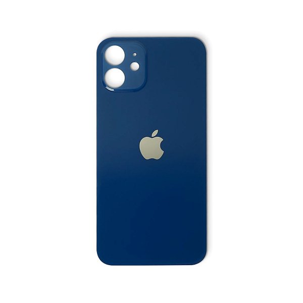 TAMPA VIDRO TRASEIRO APPLE IPHONE 12 AZUL