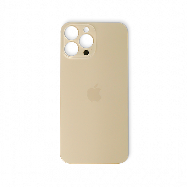 TAMPA VIDRO TRASEIRO APPLE IPHONE 13 PRO MAX DOURADO