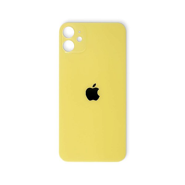 TAMPA VIDRO TRASEIRO APPLE IPHONE 11 AMARELO