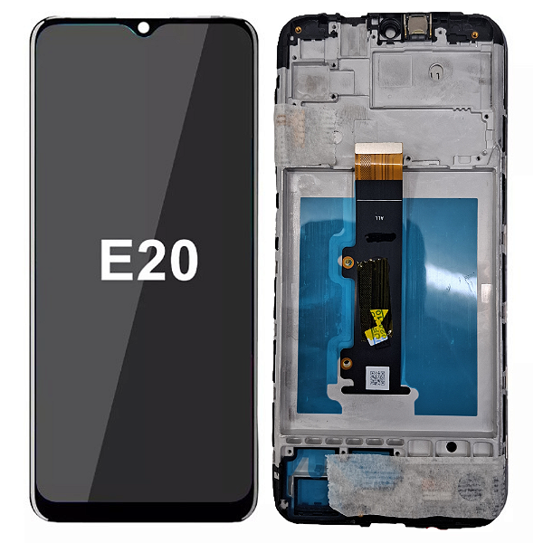FRONTAL TELA DISPLAY MOTOROLA MOTO E20 LCD VIVID COM ARO