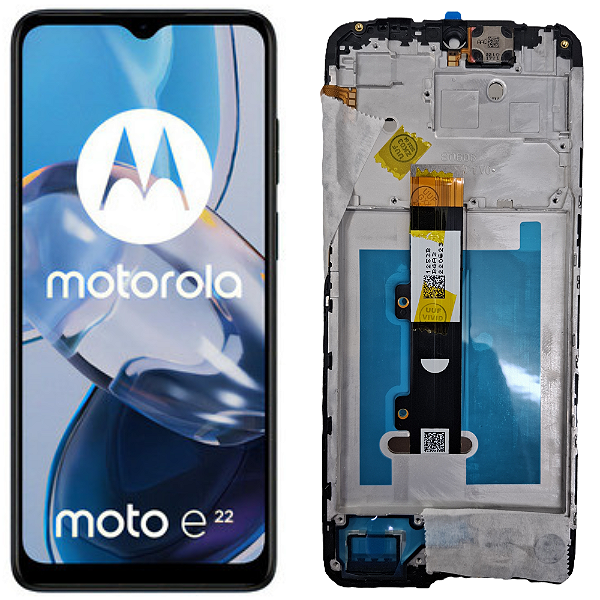 FRONTAL TELA DISPLAY MOTOROLA MOTO E22 COM ARO LCD VIVID
