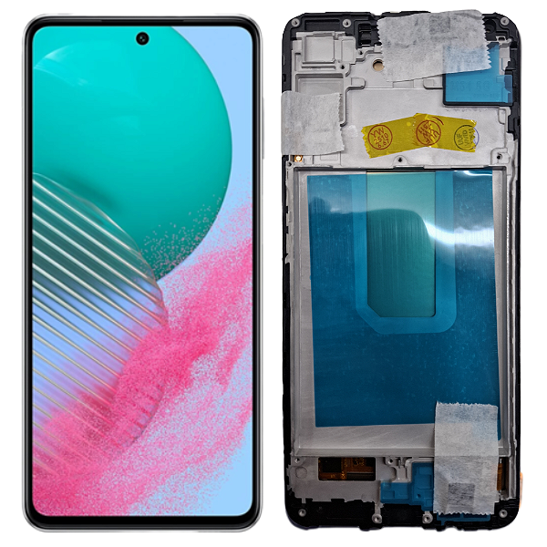 FRONTAL TELA DISPLAY SAMSUNG M54 COM ARO OLED VIVID