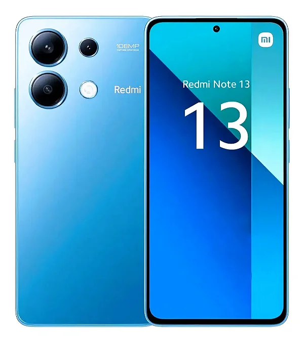 FRONTAL TELA DISPLAY XIAOMI REDMI NOTE 13 4G COM ARO AZUL OLED